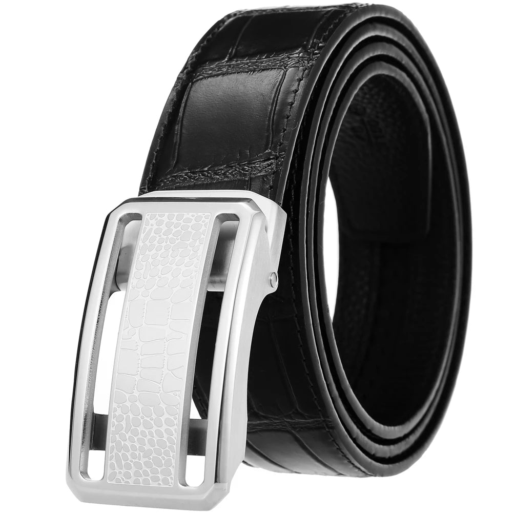 JMT-466506 Men's Luxury Leather Belt - Model LY36-61344-8, Durable Authentic Leather Construction