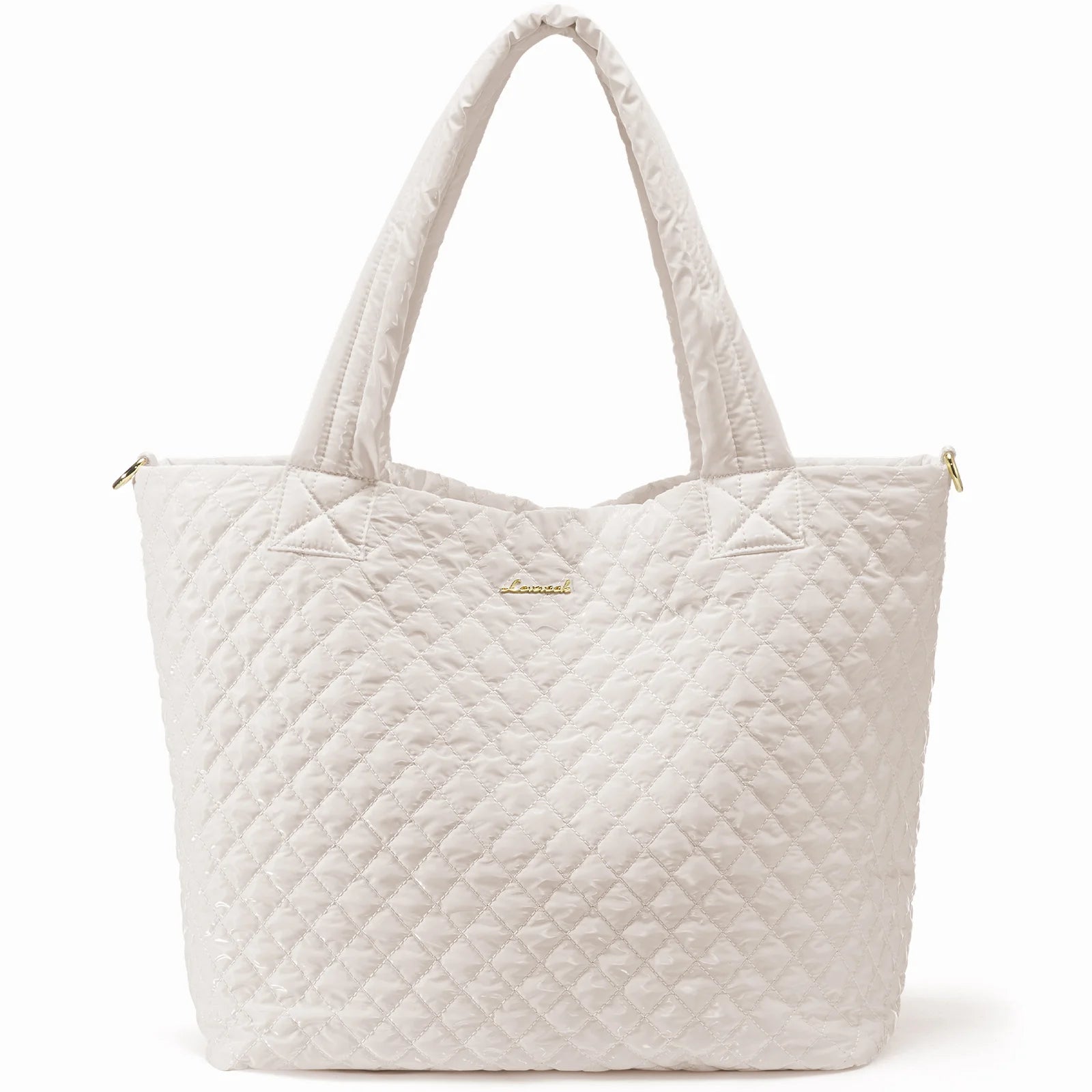 JMT-466570 Lightweight 50L Quilted Tote Bag for Women - Stylish Puffer Shoulder Handbag for Travel & Weekend Use