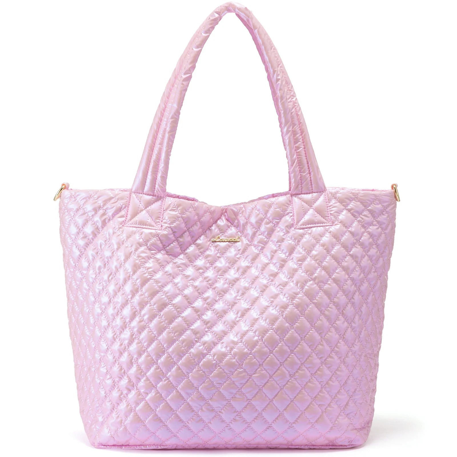 JMT-466570 Lightweight 50L Quilted Tote Bag for Women - Stylish Puffer Shoulder Handbag for Travel & Weekend Use