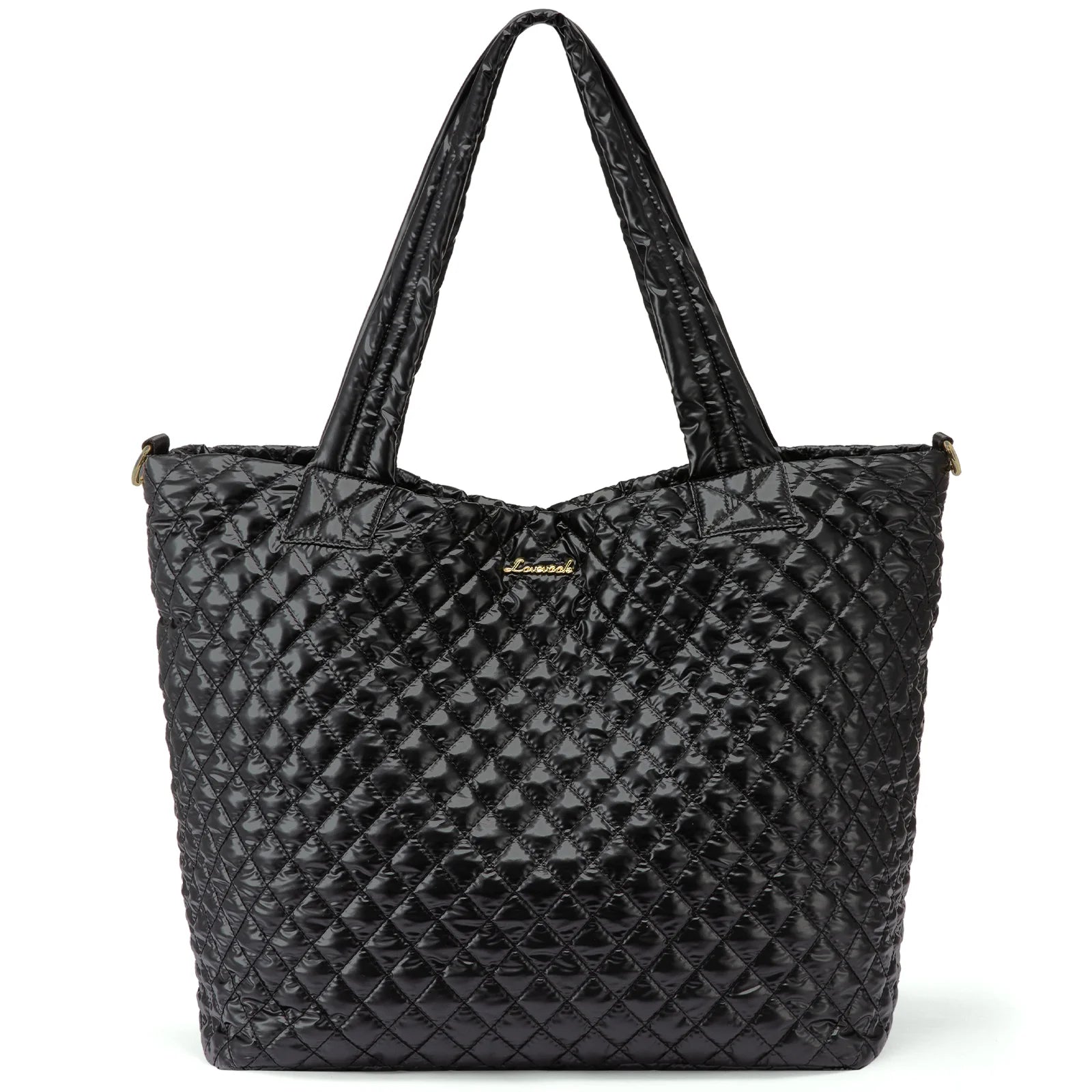 JMT-466570 Lightweight 50L Quilted Tote Bag for Women - Stylish Puffer Shoulder Handbag for Travel & Weekend Use
