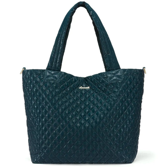 JMT-466570 Lightweight 50L Quilted Tote Bag for Women - Stylish Puffer Shoulder Handbag for Travel & Weekend Use