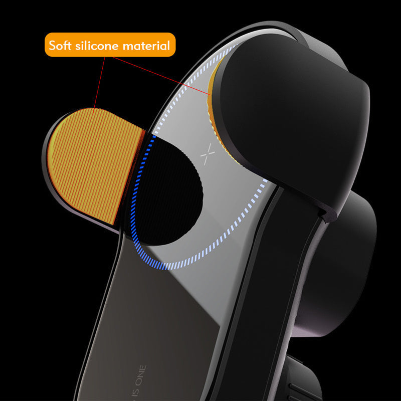 JMT-466762 Car Wireless Charger with Touch Control and Intelligent Induction, Metal Object Detection, 8MM Sensing Distance