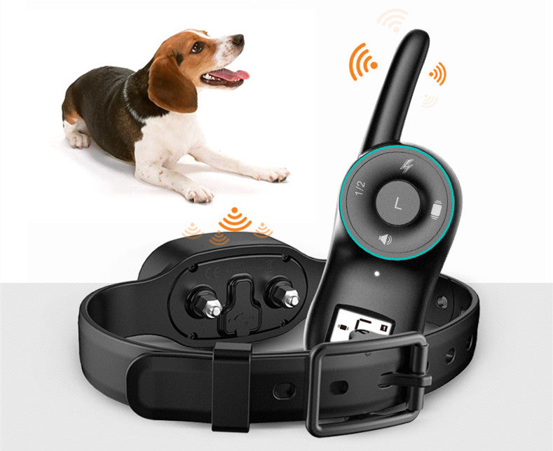 JMT-466826 Rechargeable Waterproof Dog Training Collar with Remote Bark Control - Shock and Vibration Modes