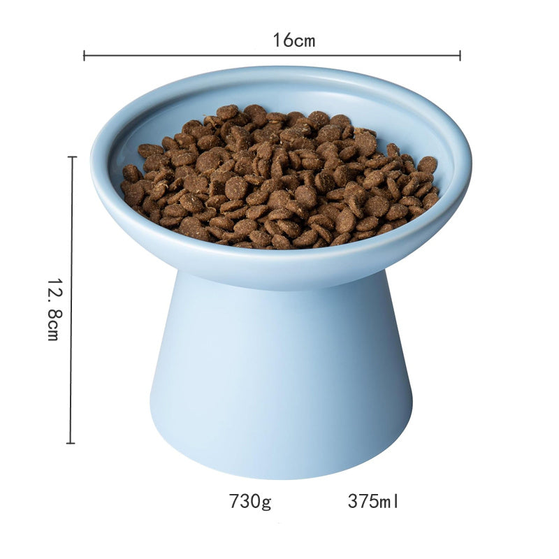 JMT-467722 Elevated Ceramic Cat Food Bowl Set for Comfort and Digestion – Whisker-Friendly Design, Easy to Clean
