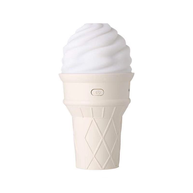 JMT-468042 Cute Ice Cream Humidifier - USB Powered, 41-60 Sq. M Area, Mechanical Operation, Quiet 36dB