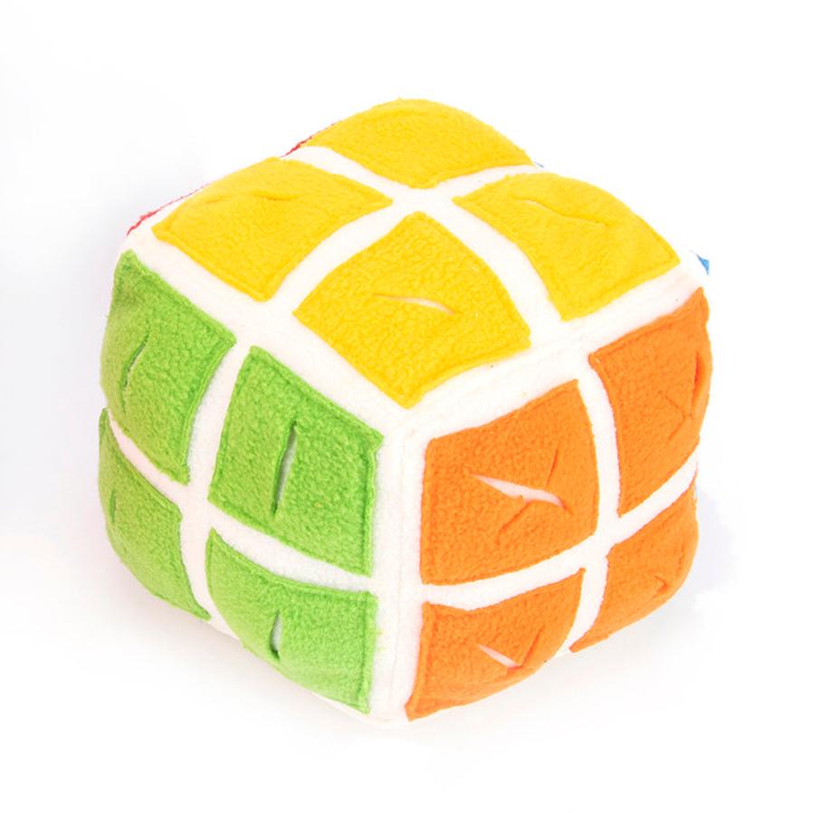 JMT-468042 Interactive Snuffle Toy for Dogs and Cats - Food Cube Puzzle Ball for Mental Stimulation and Slow Feeding