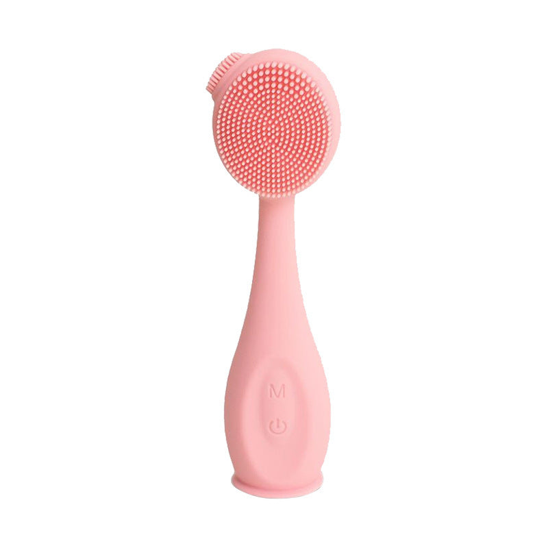 JMT-468298 Double Contact Basic Cleansing Jade Tool for Gentle Facial Cleansing - Pink