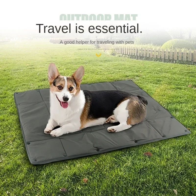JMT-468362 Portable 3-in-1 Dog Travel Bed and Carrier, Water-Resistant Kennel with Mat and Cushion