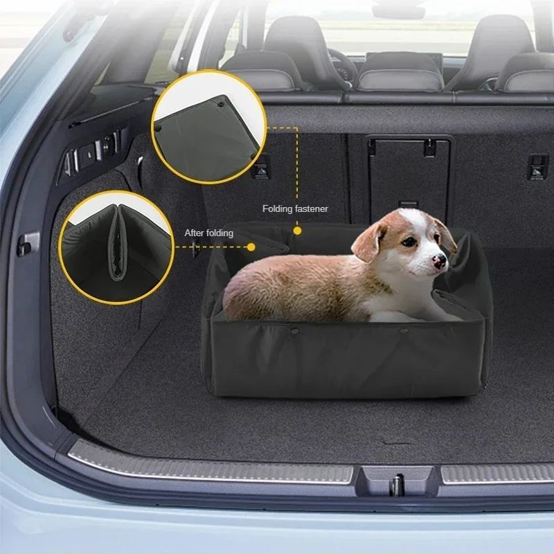 JMT-468362 Portable 3-in-1 Dog Travel Bed and Carrier, Water-Resistant Kennel with Mat and Cushion
