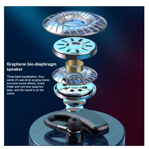 JMT-468554 Digital Display Bluetooth Earphones with Charging Case, Up to 68 Hours Playtime, 5.2 Version, Universal Fit