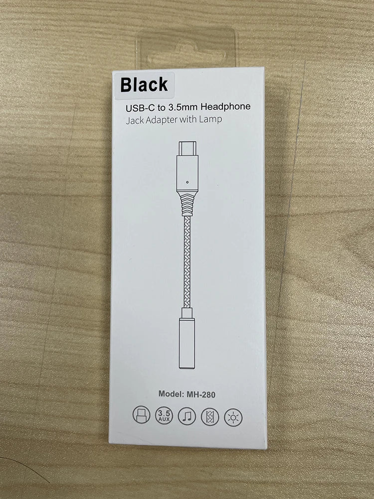 JMT-468554 USB-C to 3.5mm Aux Audio Adapter Cable for Headphones