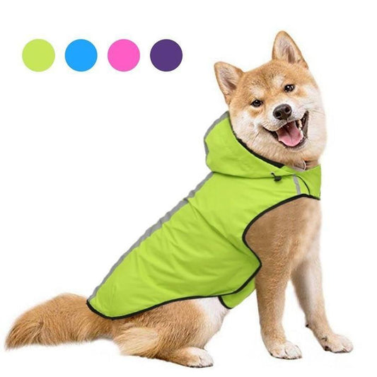 JMT-468682 Waterproof Pet Raincoat - Easy On and Off, Available in Multiple Colors and Sizes