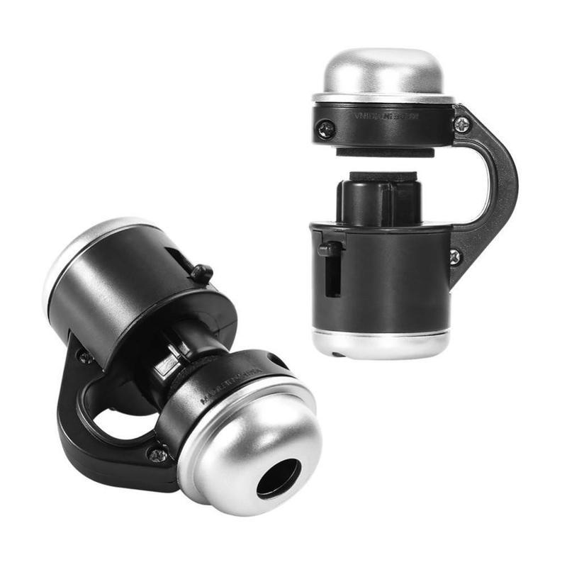 JMT-469066 30x Mobile Phone Lens Microscope with LED Light for Enhanced Night Observation