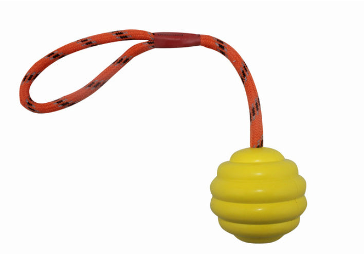 JMT-469194 Interactive Multi-color Rubber Bite-resistant Molar Clean Rope Knot Ball Toy for Pets 6*30cm