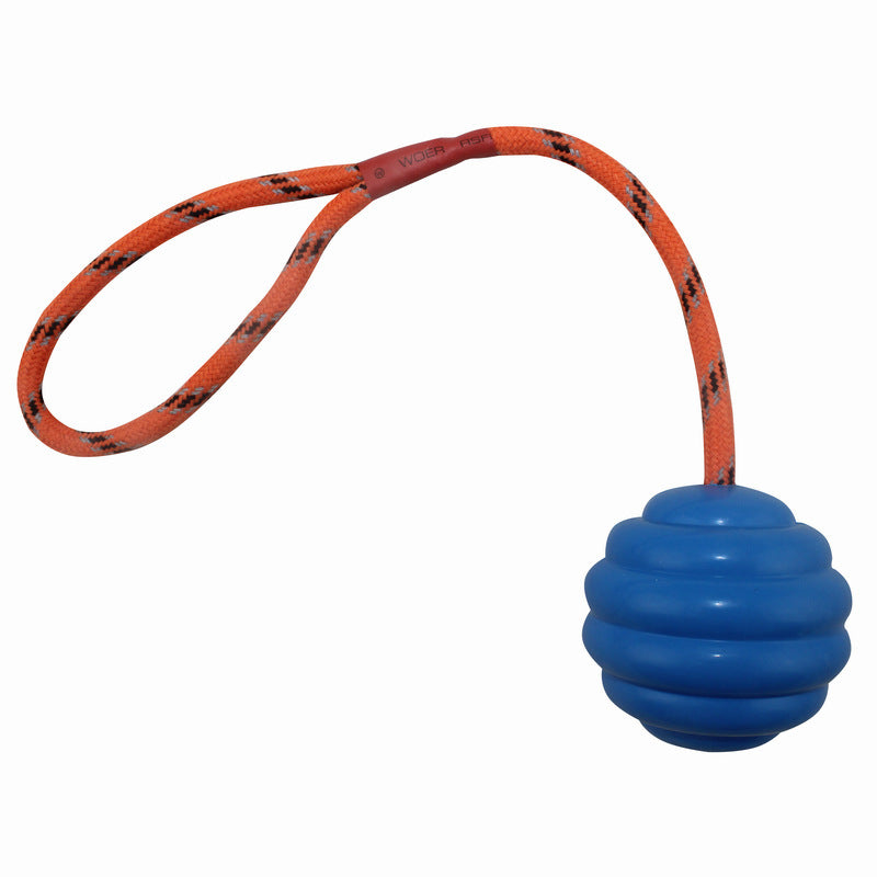 JMT-469194 Interactive Multi-color Rubber Bite-resistant Molar Clean Rope Knot Ball Toy for Pets 6*30cm