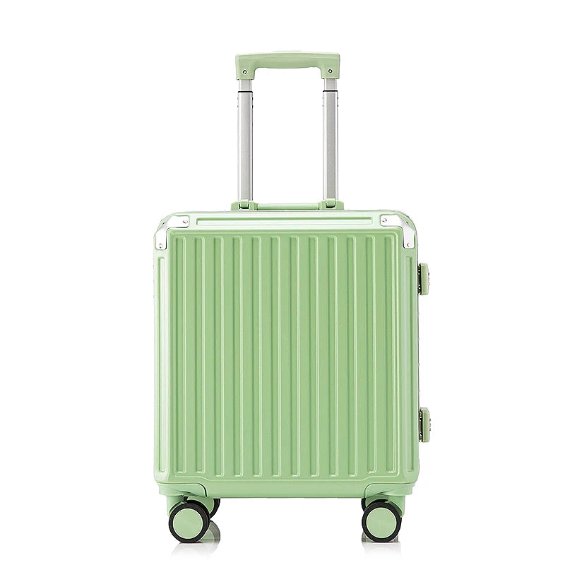 JMT-470090 Mini Green Trolley Suitcase for Kids - Durable and Lightweight Hard Shell Travel Luggage