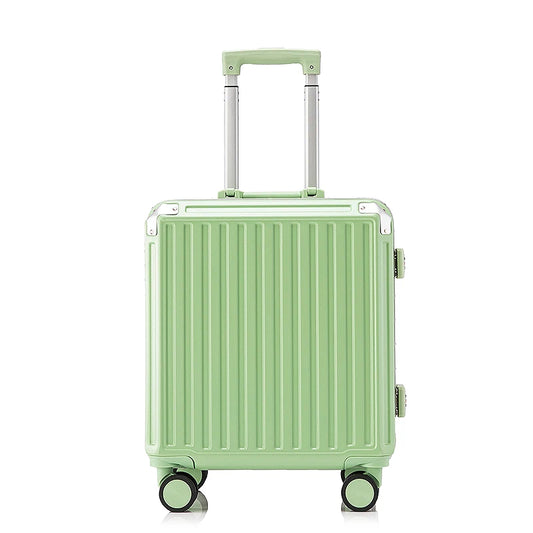 JMT-470090 Mini Green Trolley Suitcase for Kids - Durable and Lightweight Hard Shell Travel Luggage