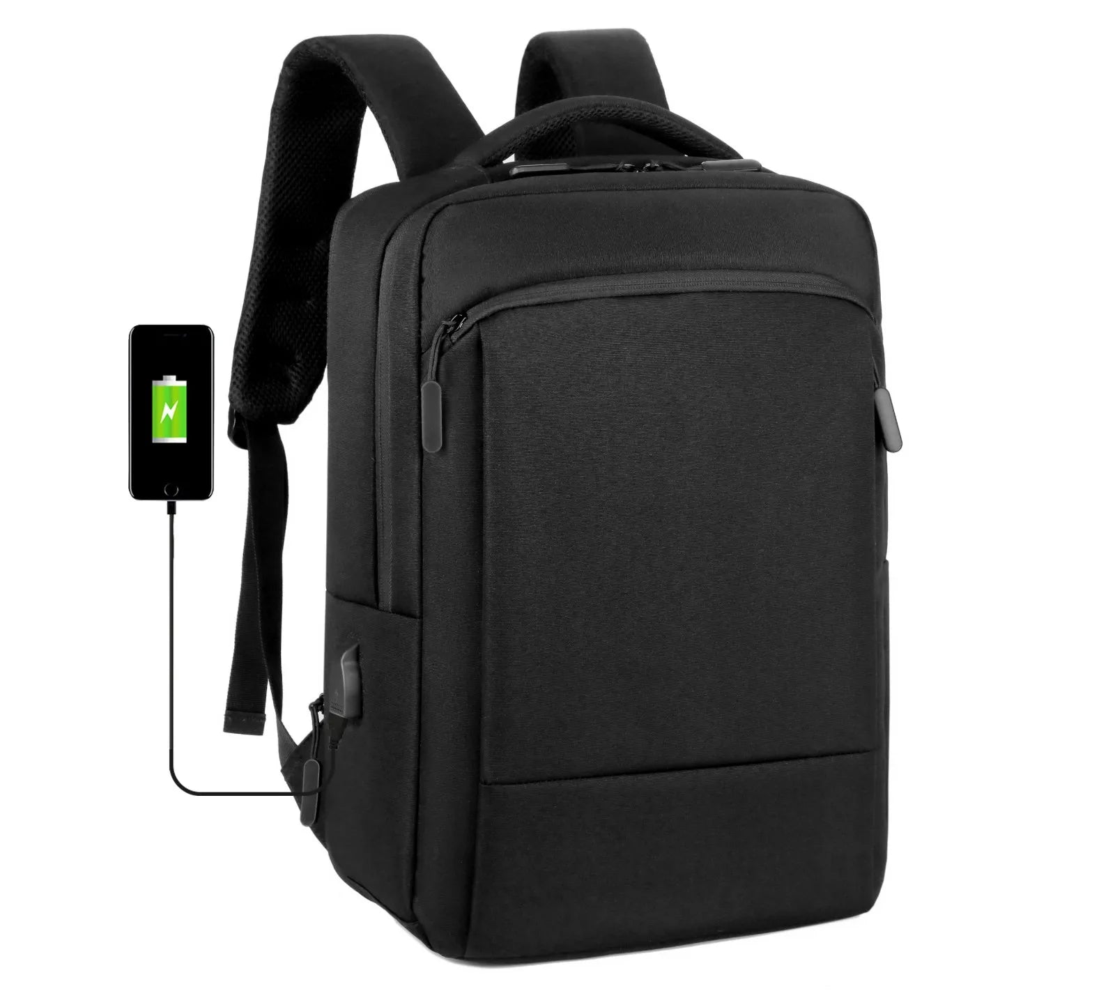 JMT-470218 Waterproof Nylon 15.6 Inch Laptop Backpack with USB Charging Port for Business Travel