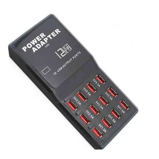 JMT-470538 12-Port USB Smart Mobile Phone Charger with Indication Function