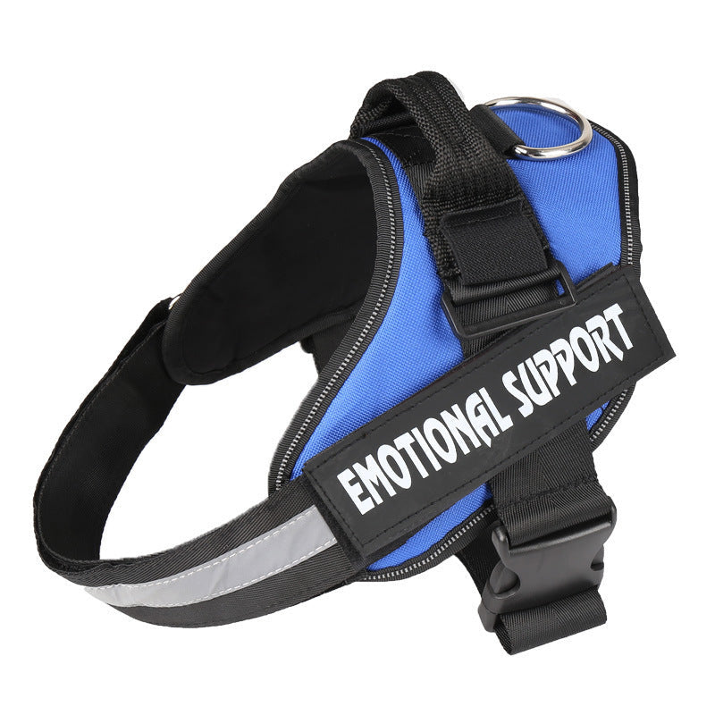 JMT-470538 Nylon Dog Chest Strap: Adjustable Harness Lead in Multiple Sizes (XS, S, M, L, XL, XXL)