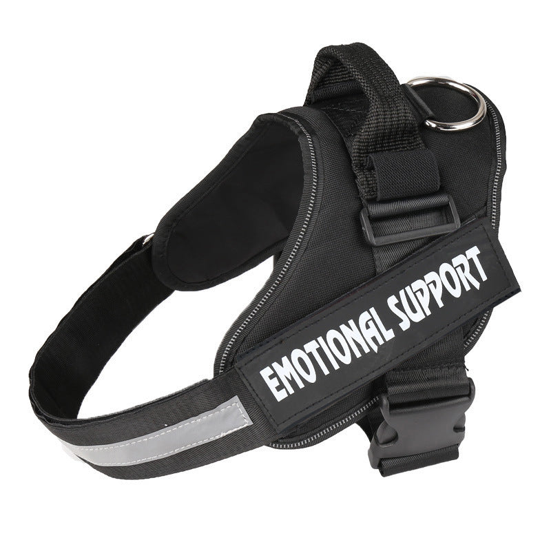 JMT-470538 Nylon Dog Chest Strap: Adjustable Harness Lead in Multiple Sizes (XS, S, M, L, XL, XXL)
