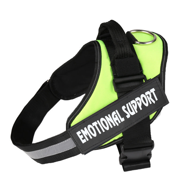 JMT-470538 Nylon Dog Chest Strap: Adjustable Harness Lead in Multiple Sizes (XS, S, M, L, XL, XXL)