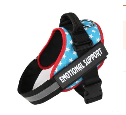 JMT-470538 Nylon Dog Chest Strap: Adjustable Harness Lead in Multiple Sizes (XS, S, M, L, XL, XXL)