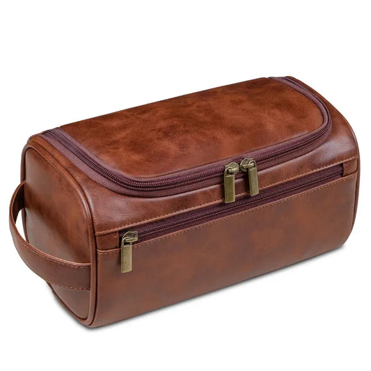 JMT-471242 Large Capacity Waterproof PU Leather Cosmetic Bag for Travel and Storage