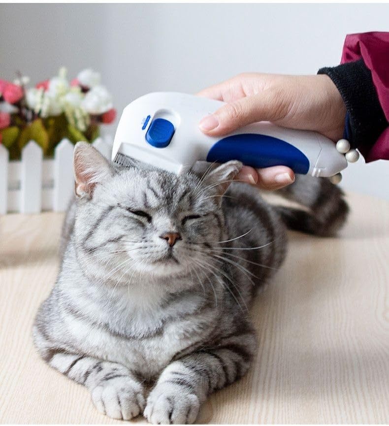 JMT-471434 Electric Pet Comb for Dogs, Cats, and Rabbits - Cordless Grooming Tool for Long and Short Hair