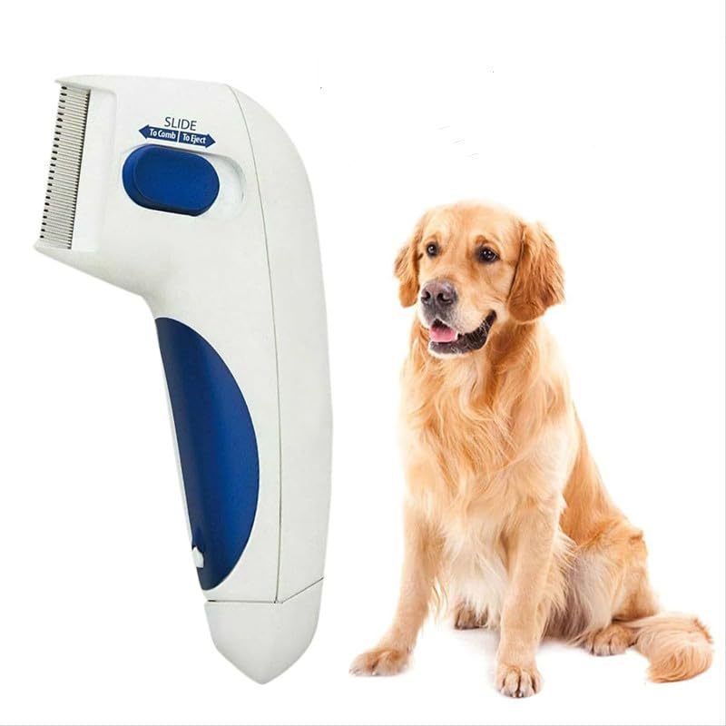 JMT-471434 Electric Pet Comb for Dogs, Cats, and Rabbits - Cordless Grooming Tool for Long and Short Hair