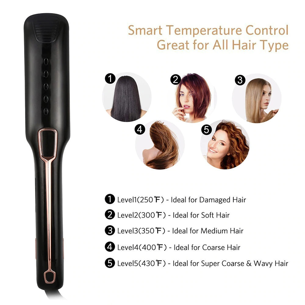 JMT-471498 Multifunctional Steam Spray Hair Straightener Comb with Infrared Technology and Moisture Control