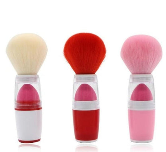 JMT-471626 Portable Blush Brush with Synthetic Hair and Plastic Handle for Multi-Purpose Makeup Application