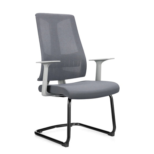 JMT-471946 Lowback Visitor Waiting Chair with High Density Foam and Chrome Cantilever Base