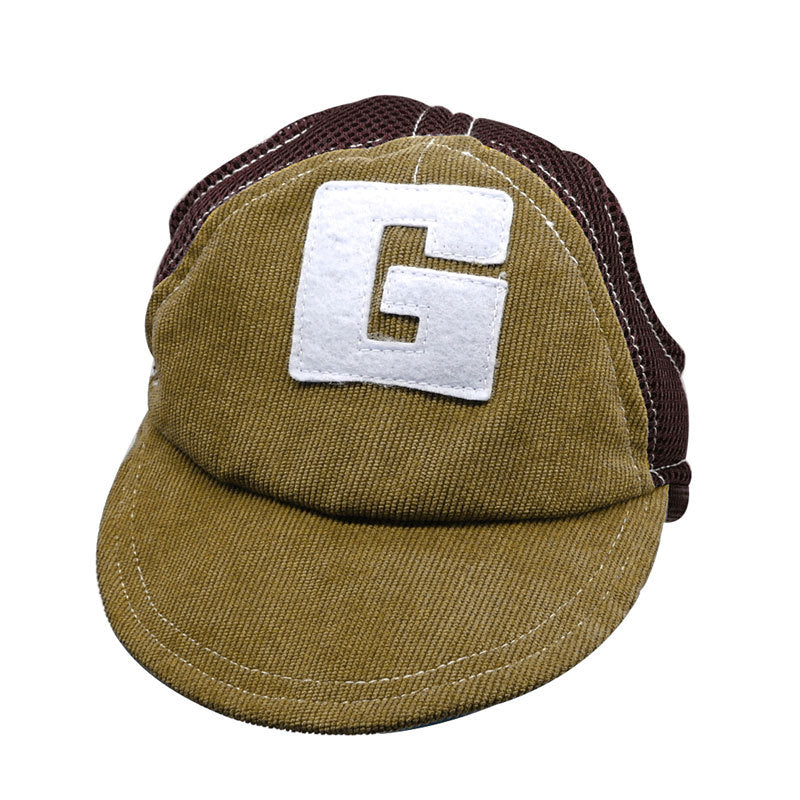 JMT-472138 Stylish Sun Hat for Dogs in Blue and Brown - Available in Multiple Sizes