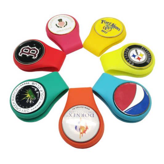 JMT-472202 Silicone Hat Clip with Ball Marker Holder for Golf Accessories