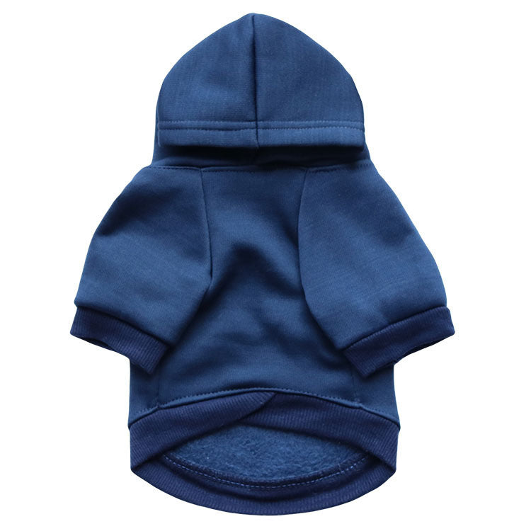 JMT-472266 Cozy Fleece Teddy Pet Jacket in Navy Blue and Mint Green - Sizes XS to XL