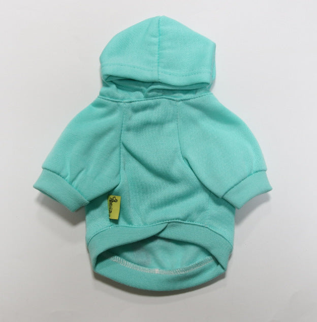 JMT-472266 Cozy Fleece Teddy Pet Jacket in Navy Blue and Mint Green - Sizes XS to XL