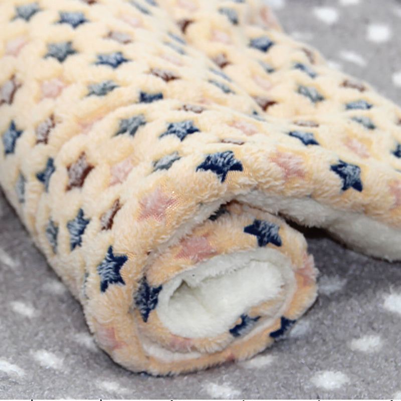 JMT-472330 Reversible Soft Coral Velvet Pet Bed Mat for Dogs and Cats - Washable Crate Pad with Non-Slip Backing