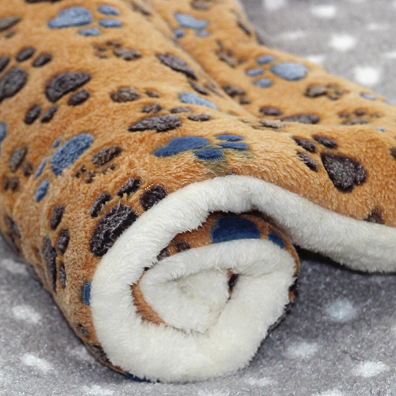 JMT-472330 Reversible Soft Coral Velvet Pet Bed Mat for Dogs and Cats - Washable Crate Pad with Non-Slip Backing