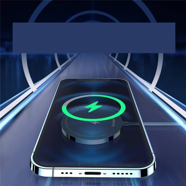 JMT-472842 15W Magnetic Wireless Charger - Fast Charging, ABS Material, Compatible with Various Devices