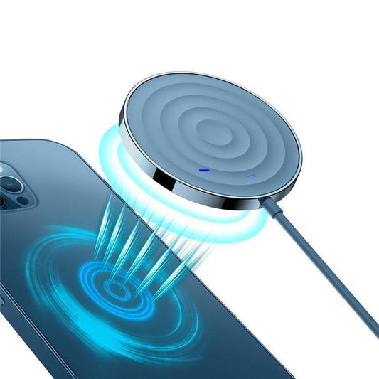 JMT-472842 15W Magnetic Wireless Charger - Fast Charging, ABS Material, Compatible with Various Devices