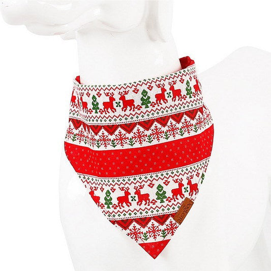 JMT-472970 Pet Triangle Scarf & Saliva Towel for Dogs and Cats - Cotton/Polyester, Available in 9 Colors, Sizes S and L