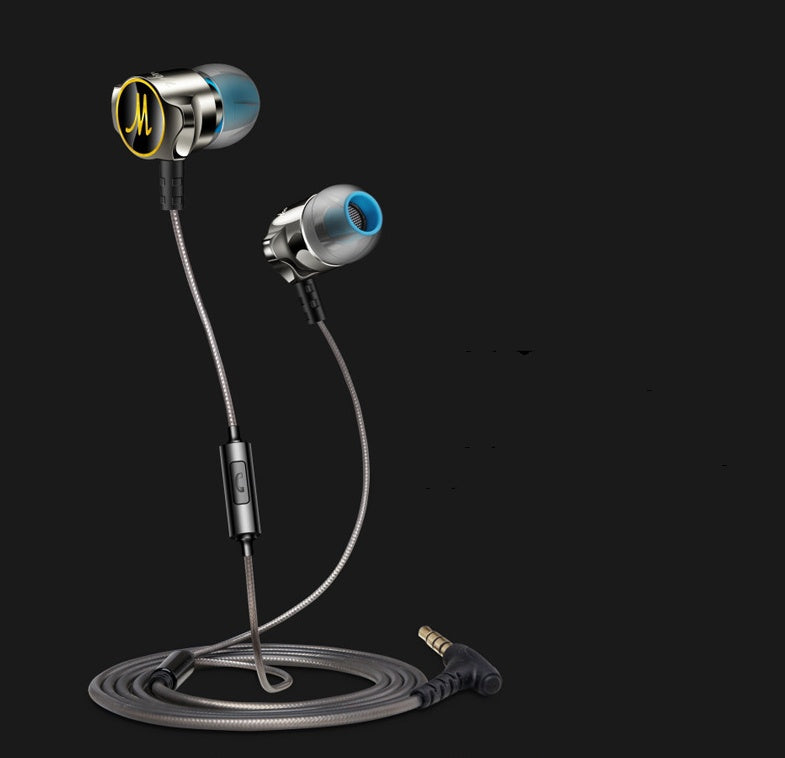 JMT-473162 In-Ear Wired Earphones with Zinc Alloy Design and 120 cm Cable Length