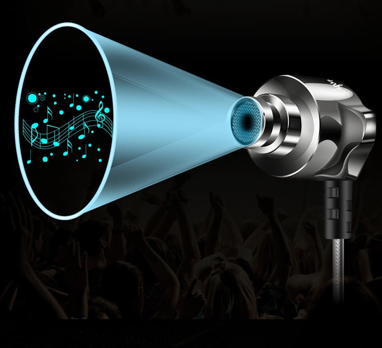 JMT-473162 In-Ear Wired Earphones with Zinc Alloy Design and 120 cm Cable Length