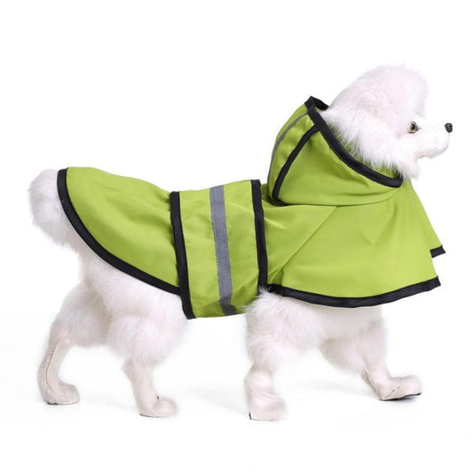 JMT-473418 Dog Raincoat Poncho - Waterproof Polyester with Adjustable Fit for Dogs (XS to 4XL)