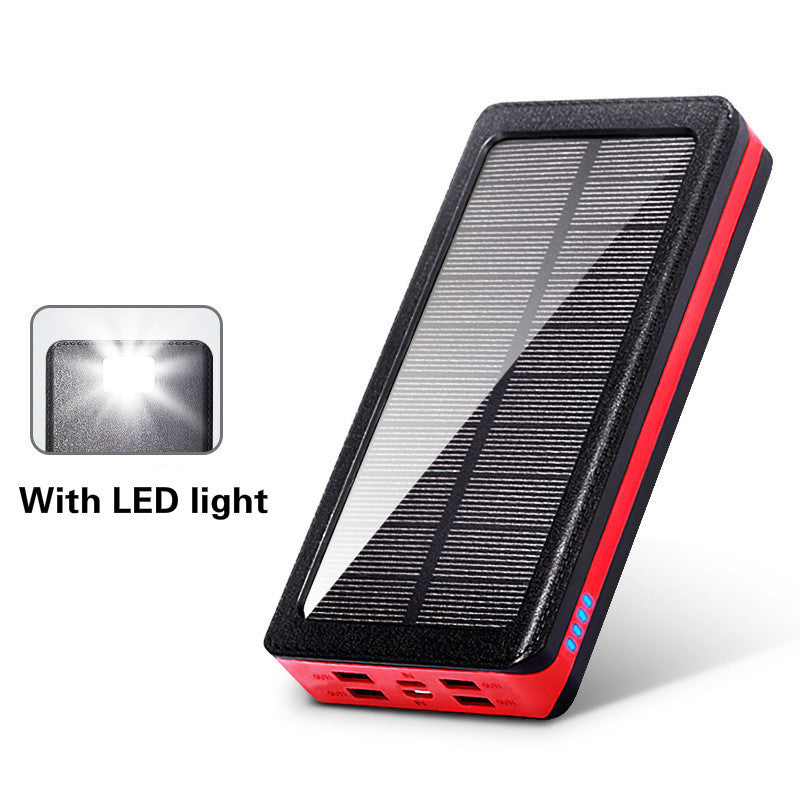 JMT-473674 30000mAh Large-Capacity Solar Power Bank with Soft Pack Battery and Plastic Shell