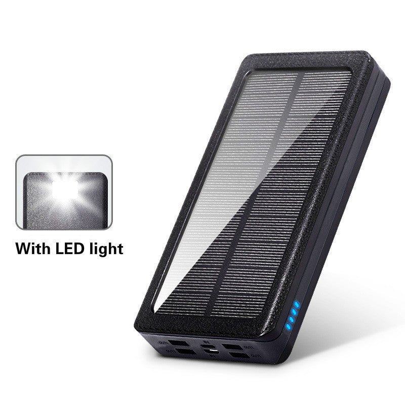 JMT-473674 30000mAh Large-Capacity Solar Power Bank with Soft Pack Battery and Plastic Shell