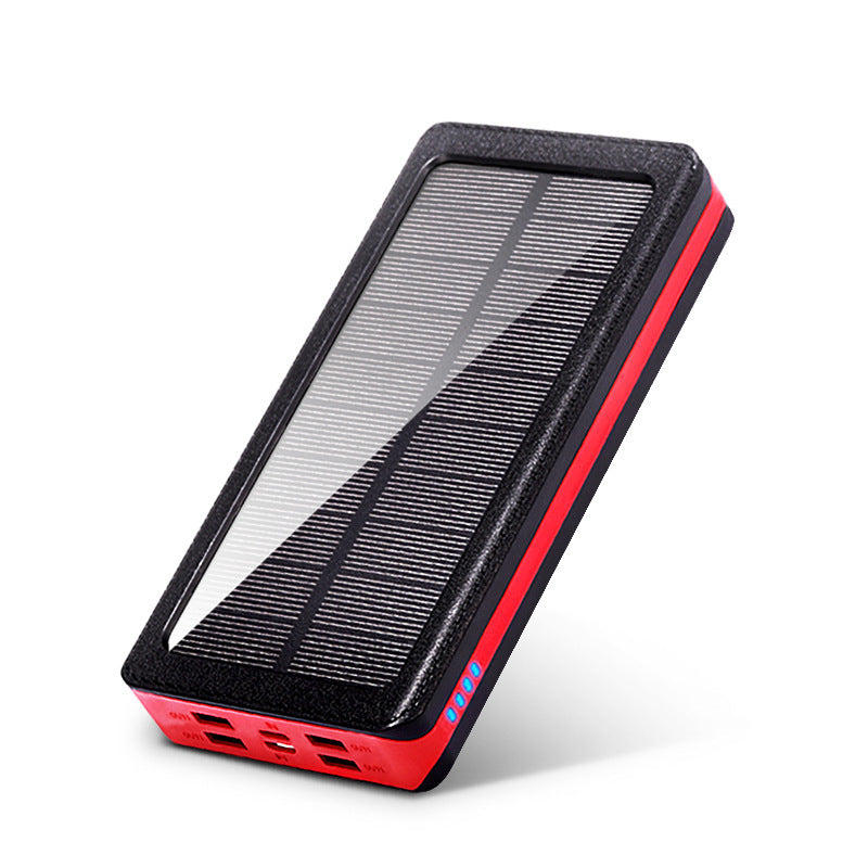 JMT-473674 30000mAh Large-Capacity Solar Power Bank with Soft Pack Battery and Plastic Shell