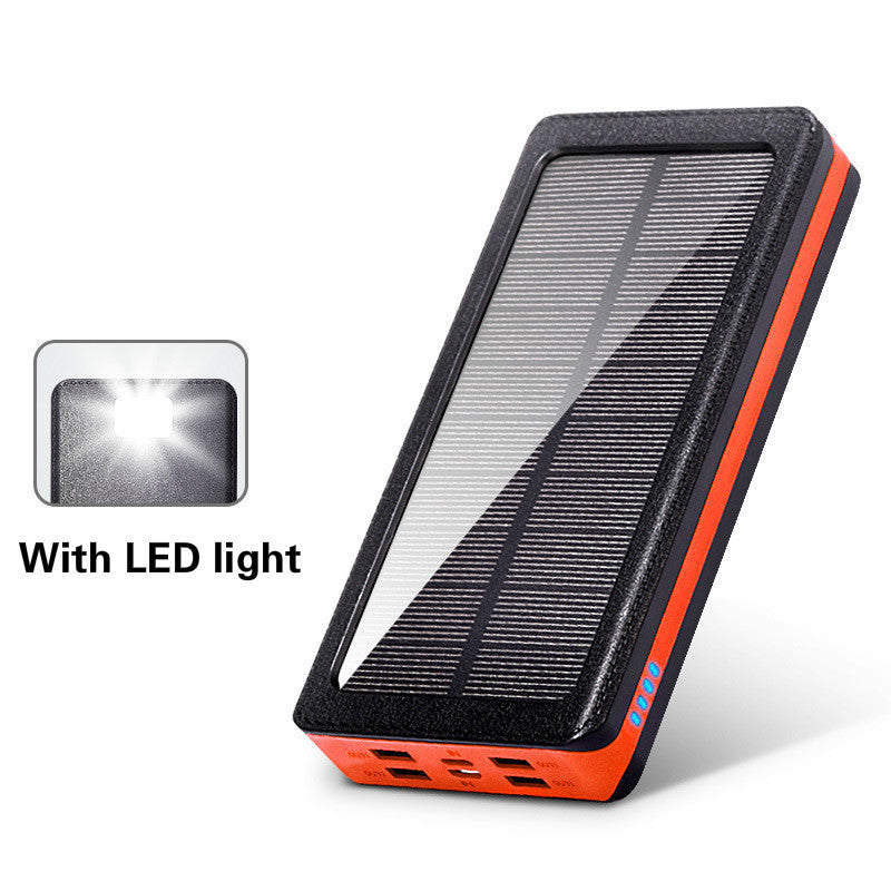 JMT-473674 30000mAh Large-Capacity Solar Power Bank with Soft Pack Battery and Plastic Shell