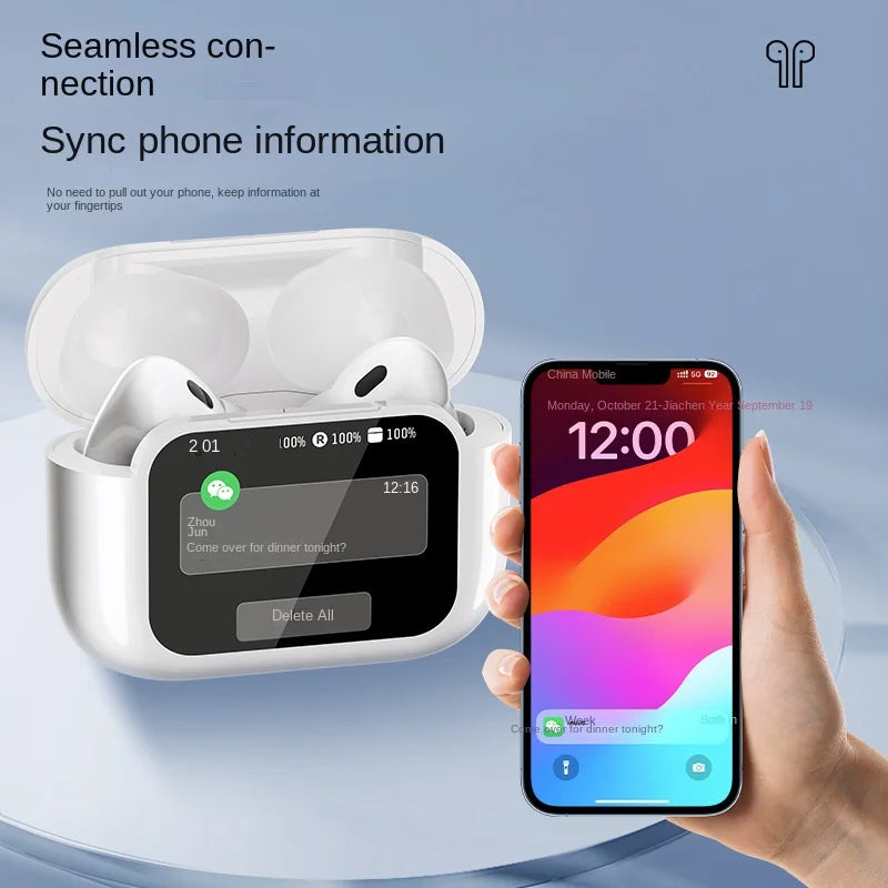 JMT-473674 Cross-Border Smart TWS Wireless Bluetooth Earbuds with ANC Noise Cancellation and Low Latency Sound Control